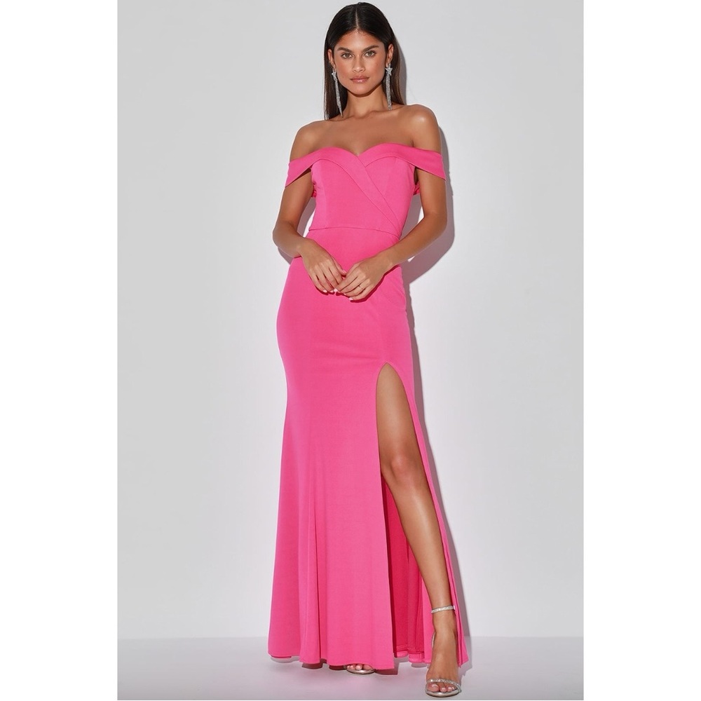 ✨Lulu's Song of Love Hot Pink Maxi Dress size XL✨ New with tags